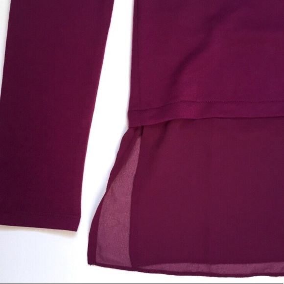 Reaction Kenneth Cole Chiffon Bottom V-Neck Tunic - Picture 4 of 6